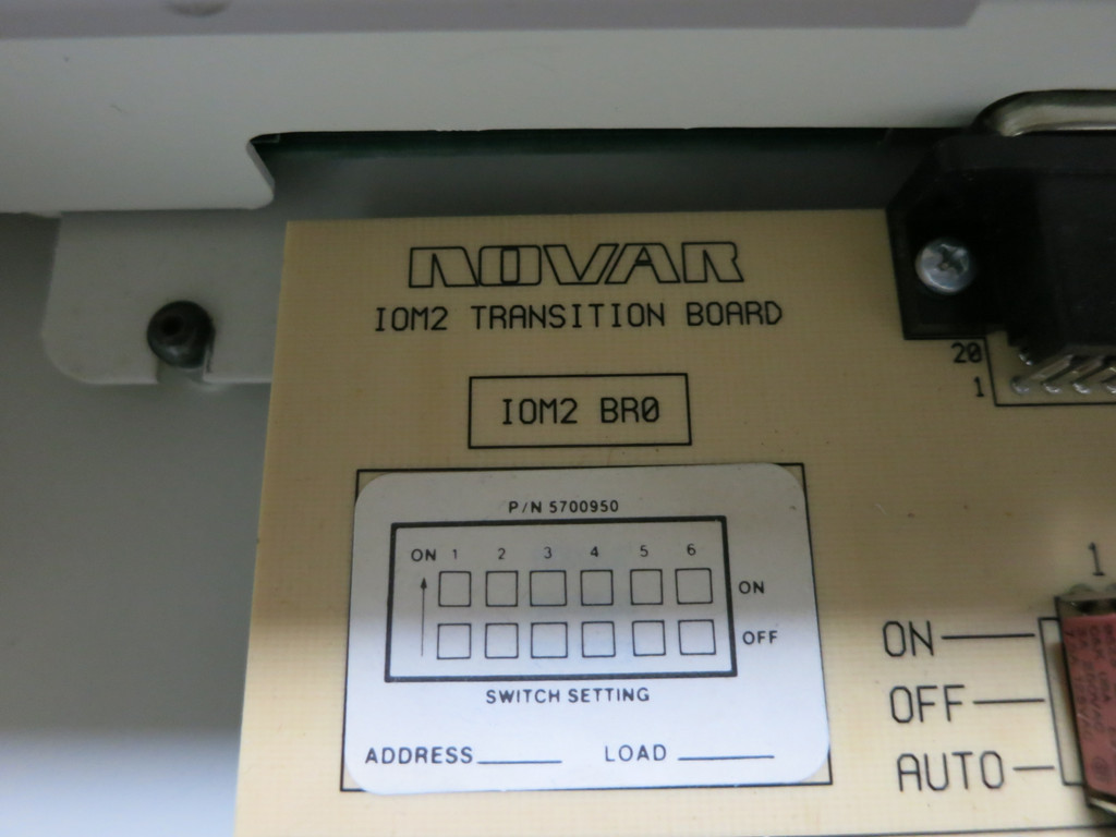 Novar IOM/2 Logic One V1.29 Input/Output Module Triac IOM2 BRO Transition Board (DW4973-1)