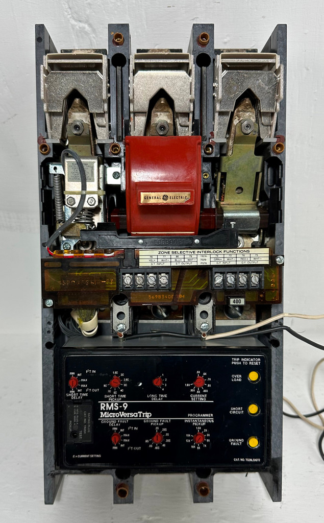 GE THJ9VF26 600A LSIG Circuit Breaker w/ 400 Amp Trip TR2SX 3P General Electric (EM4610-1)
