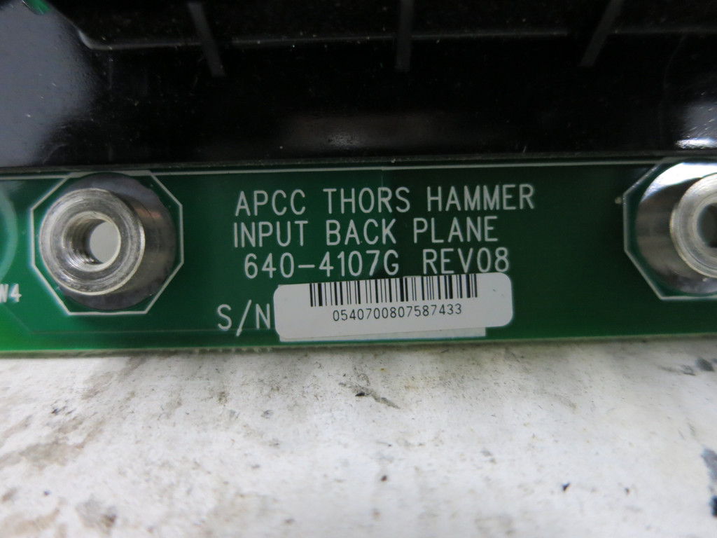 APC 640-4107G APCC Input Back Plane Thors Hammer Board In Rev 08 640-4107-G (DW5179-9)