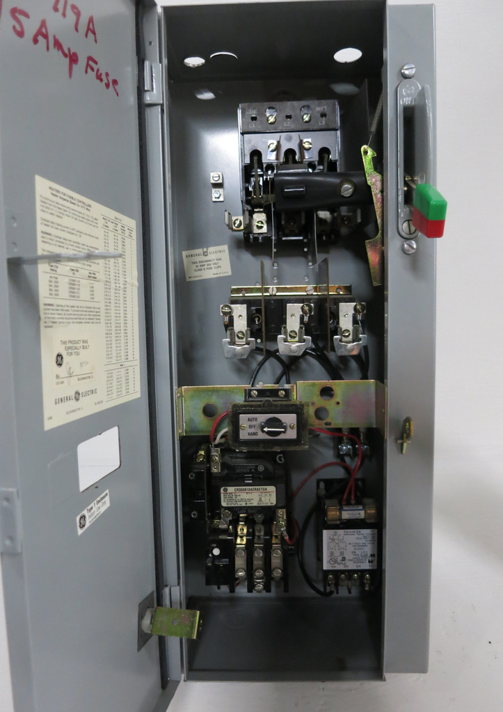 GE 300-Line 30A Fusible Size 0 Starter Combination Box 30 Amp Combo CR308 Fused (DW5261-5)