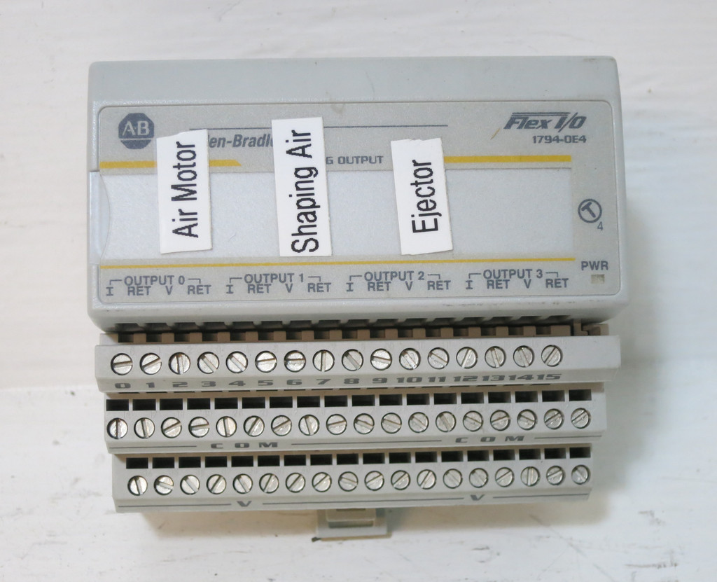 Allen Bradley 1794-OE4 Ser B Flex I/O Analog Output PLC Module 1794-TB3 Base (DW5338-1)