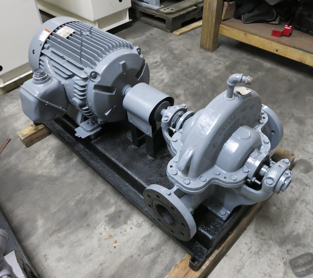 Aurora L/H 411-BF Split Case Centrifugal Pump 50 HP Motor 600 GPM 4x5x15 460V (DW5372-1)