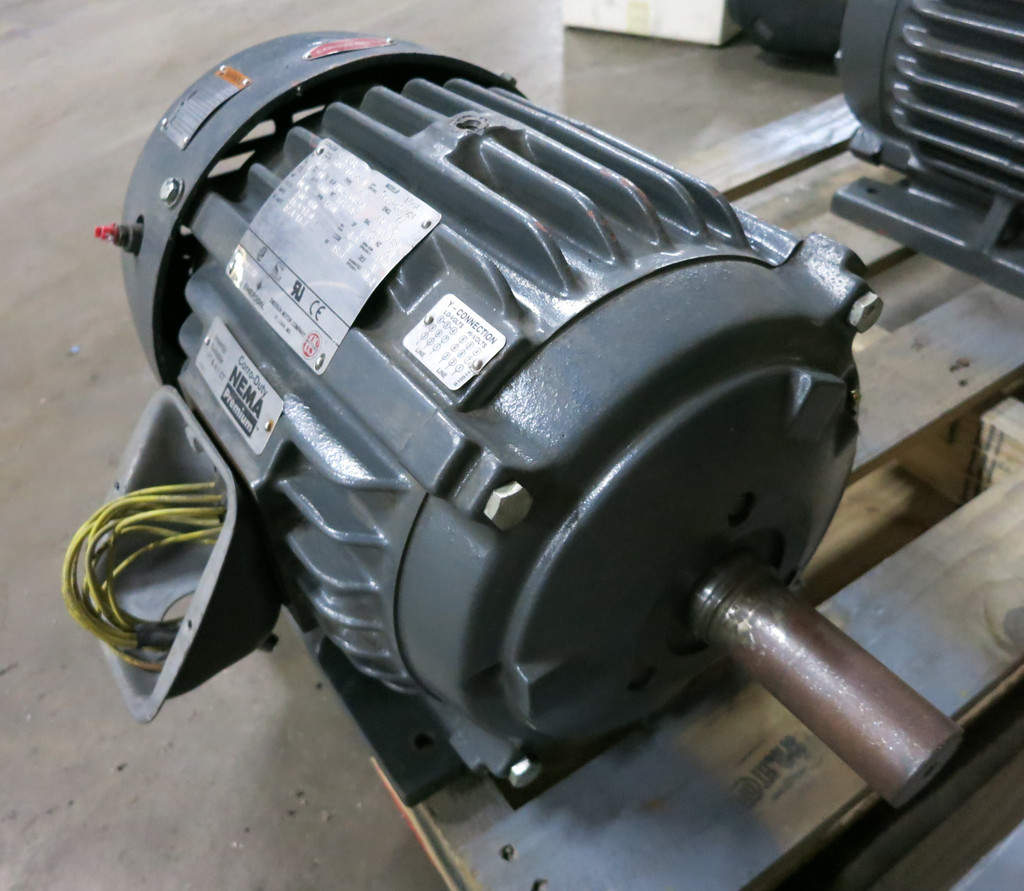 Emerson C10P2B 10 HP AC Motor AU08 TCE 230/460V 1760 RPM 215T TE 10HP (DW5442-1)