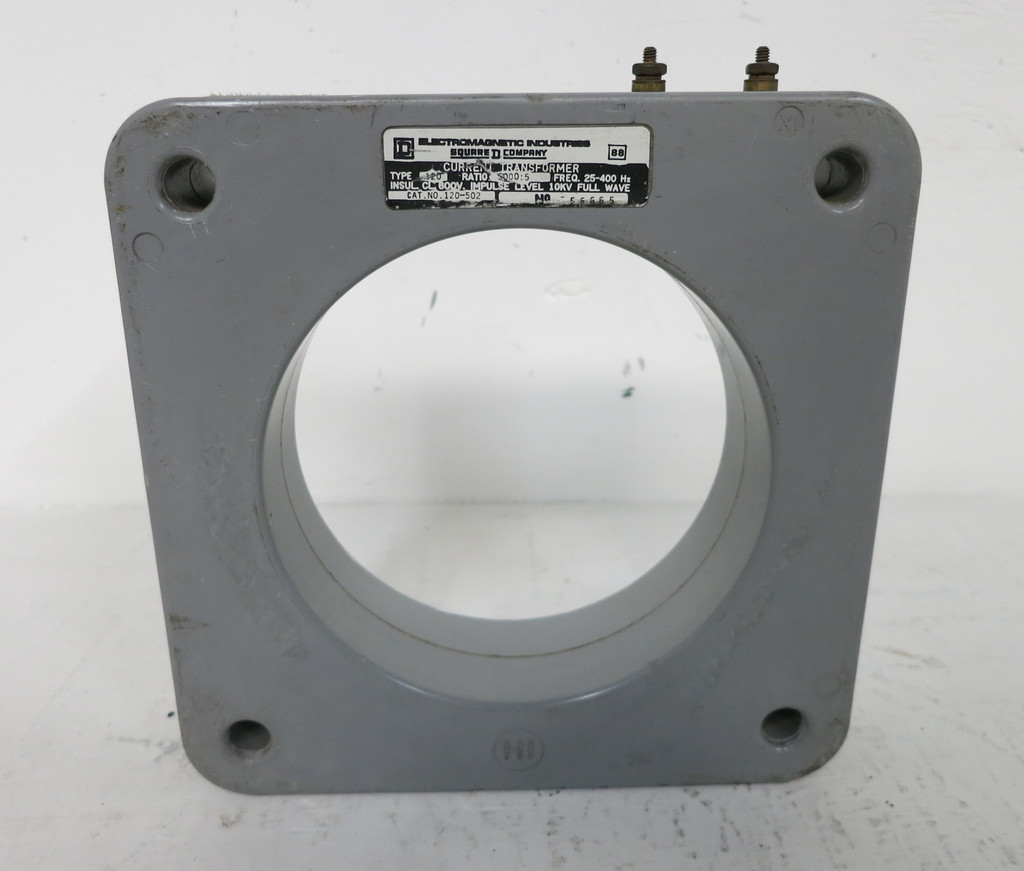 Square D 120-502 CT Current Transformer Ratio 5000:5 Toroidal 120502 5000:5A (DW5454-2)