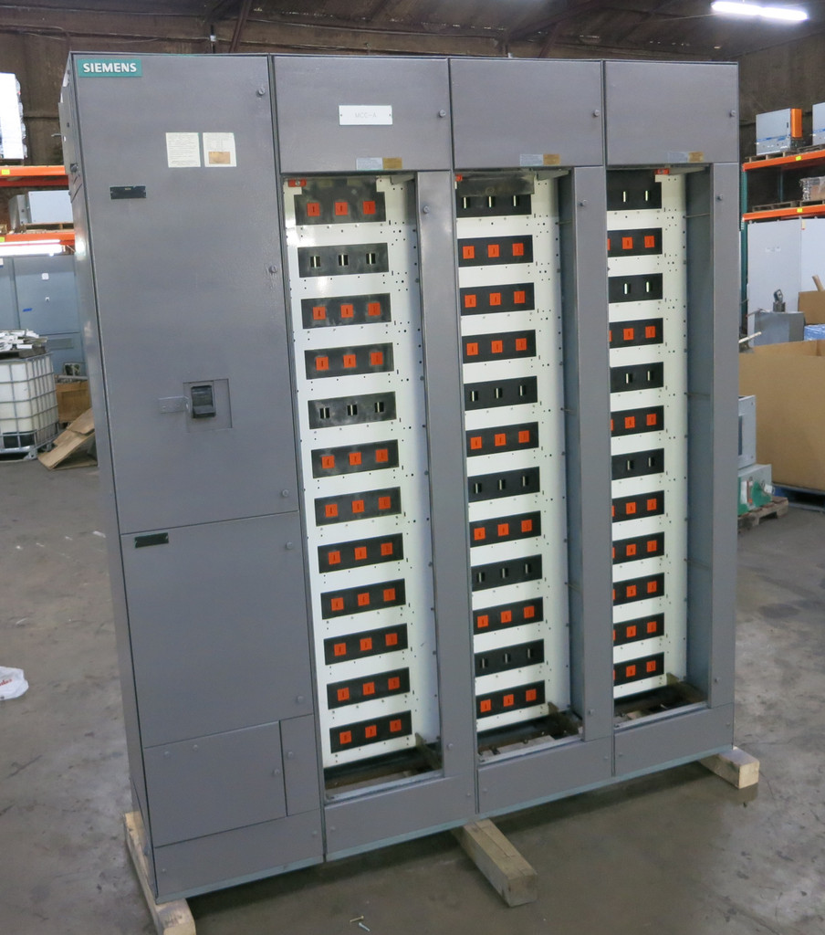 Siemens Tiastar 1200A/600A 4x Motor Control Center System 89 1000A Main Breaker (DW5461-1)