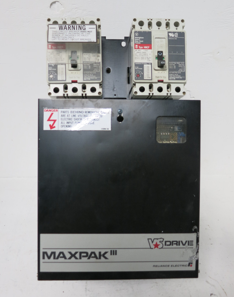 Reliance Electric 20D8400 20 HP MaxPak III VS DC Drive 20HP 460V In 500V Out (DW5465-1)