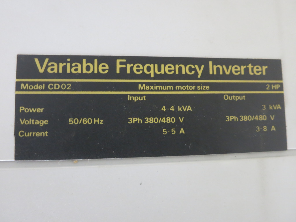 NEW SECO CD02 Variable Frequency Inverter VS Drive 2 HP 480V Warner CDO2 Speed (DW5522-1)