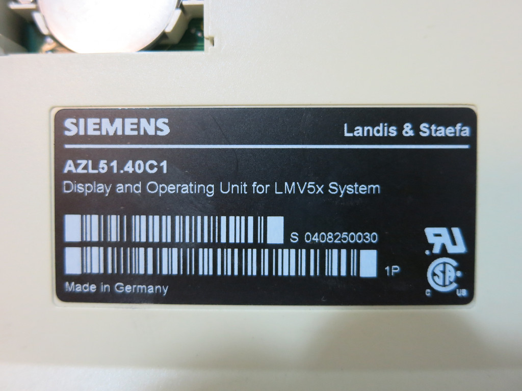 Siemens AZL51.40C1 Burner Display Control Panel Operator Interface LMV5x (DW5546-1)