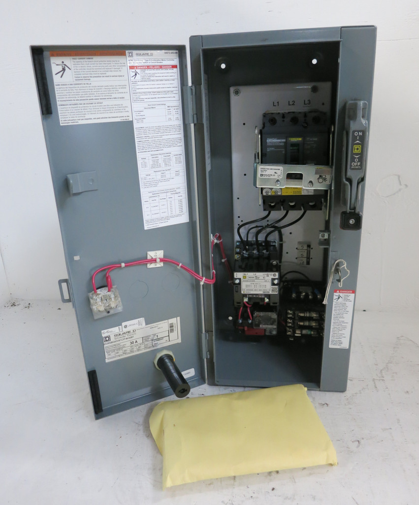 NEW Square D 30A Breaker Size 0 Starter Combination Box 30 Amp Combo HL 030 FLAW (DW5634-1)