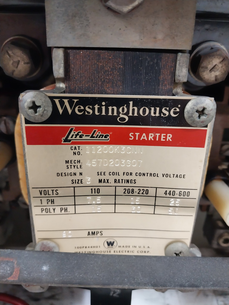 Westinghouse Type W Size 3 Starter 90 Amp Breaker 30" MCC Bucket 90A (BJ0540-2)