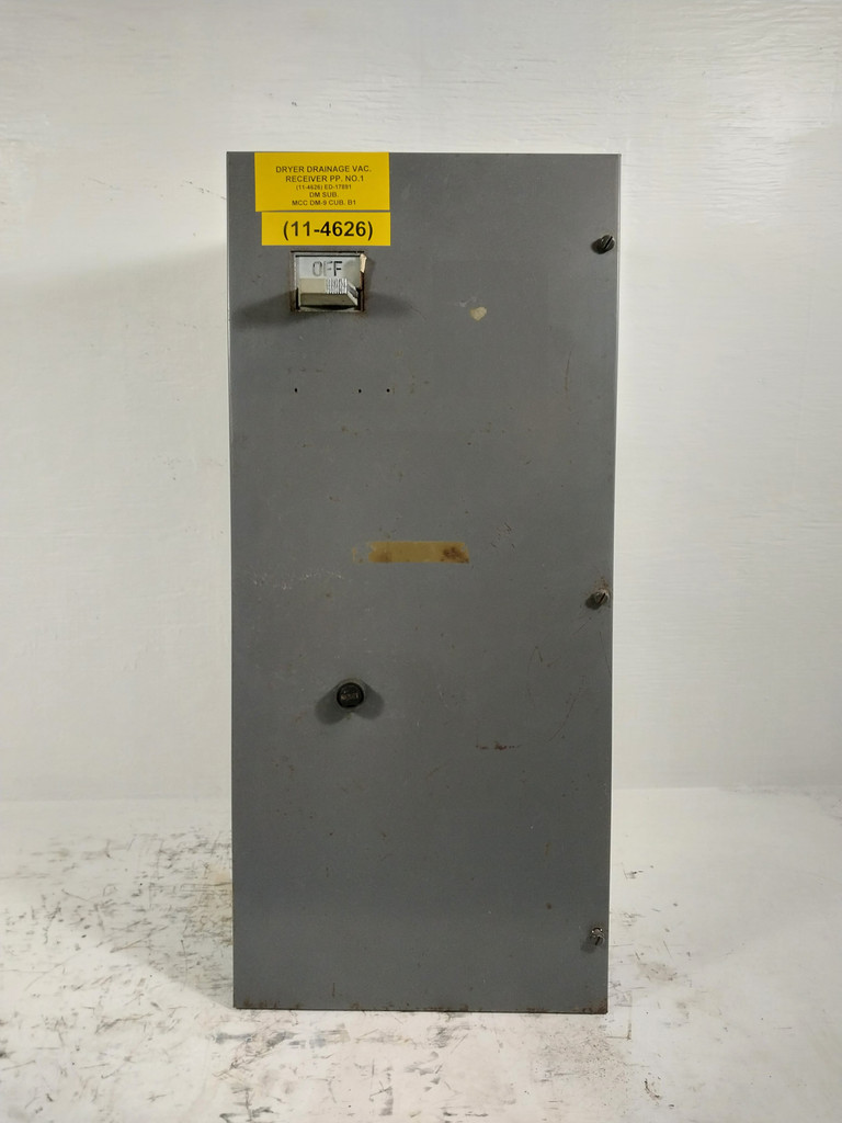 Westinghouse Type W Size 3 Starter 200 Amp Fusible 30" MCC Bucket 200A (BJ0545-3)