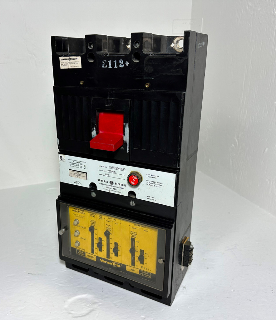 GE THJS3604DGA3 400A LSG Circuit Breaker THJS3604 400 Amp 600V General Electric (EM4850-1)