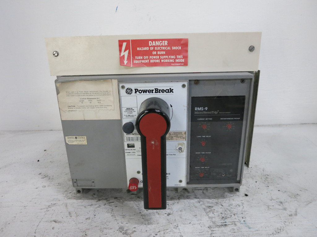 GE TP88SS 800A Power Break Circuit Breaker RMS-9 LSI Trip Unit 800 Amp Plug (DW5709-1)