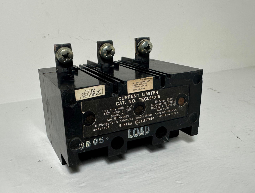 GE TECL36015 15A Current Limiter for Type TEC Circuit Breaker 3P 480/600V 15 Amp (EM4860-4)