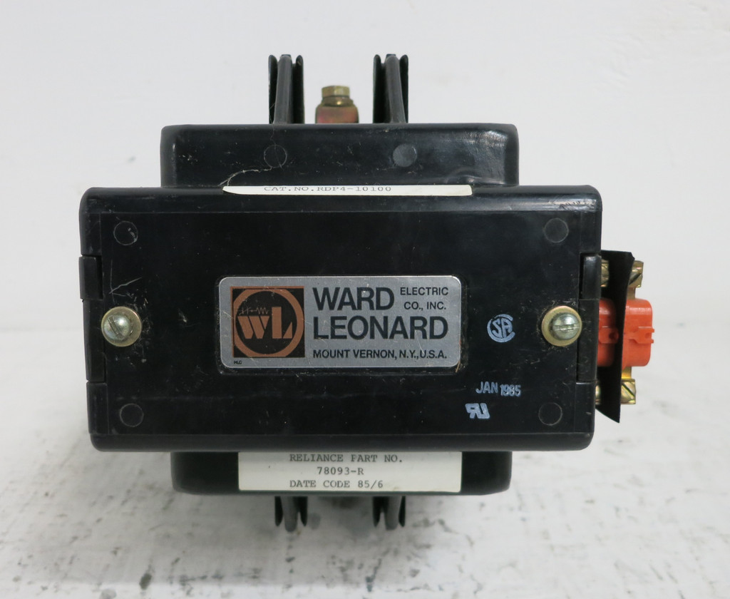 Ward Leonard RDP4-10100 180A Definite Purpose Contactor 600VDC 120V Coil 180 Amp (DW5731-2)