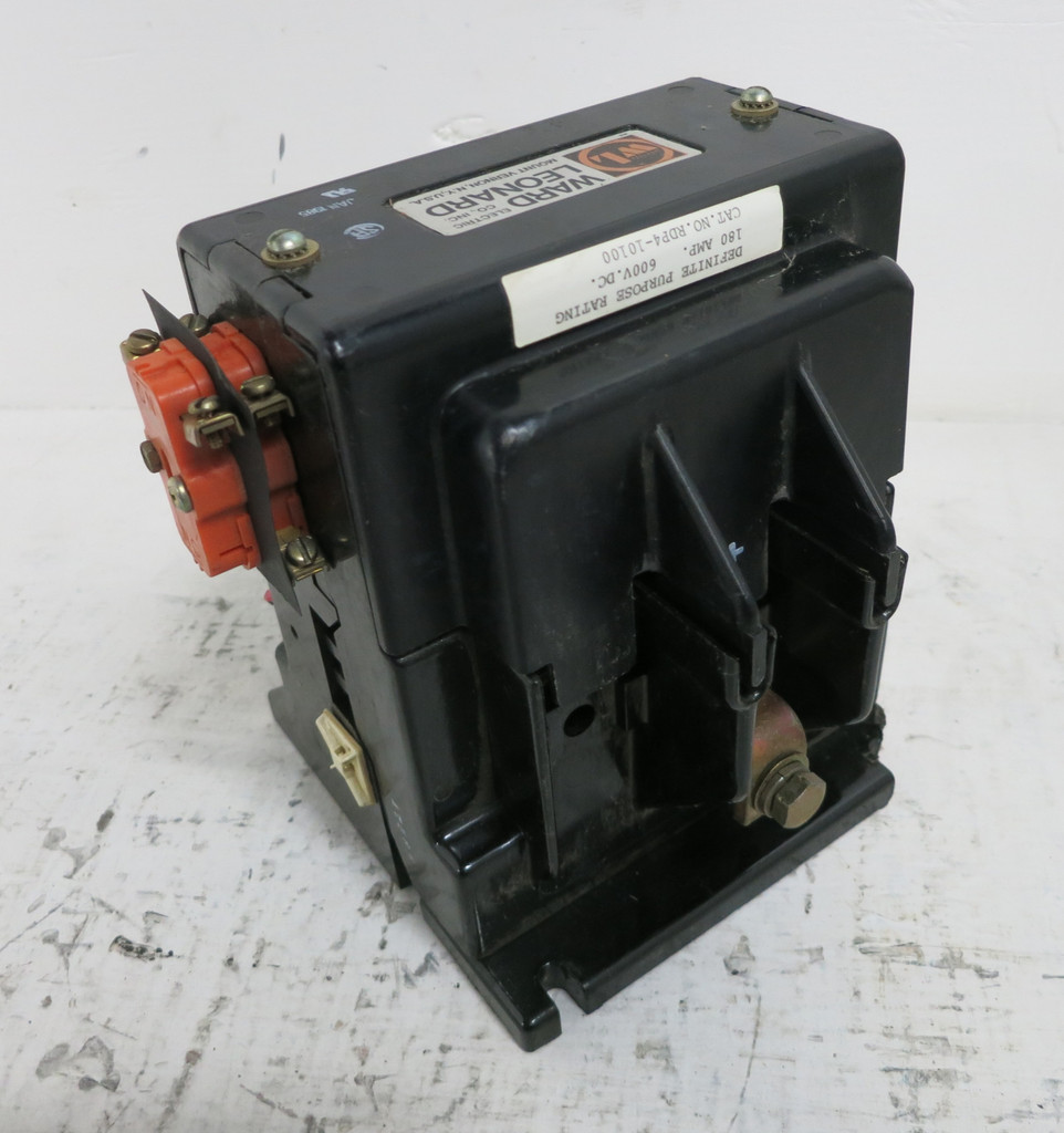 Ward Leonard RDP4-10100 180A Definite Purpose Contactor 600VDC 120V Coil 180 Amp (DW5731-2)