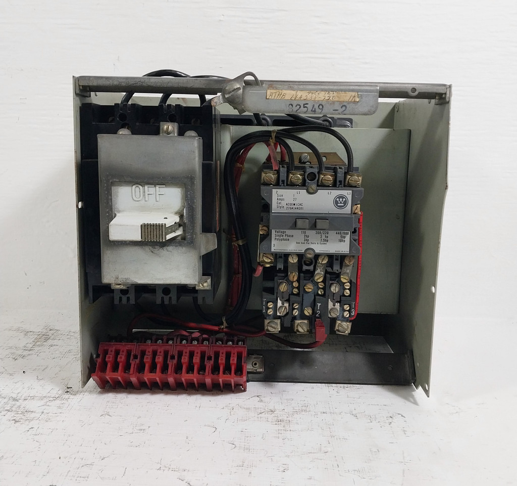 Westinghouse Type W Size 1 Starter 15A Breaker 12" MCC Bucket 15 Amp FA3015 (BJ0615-2)