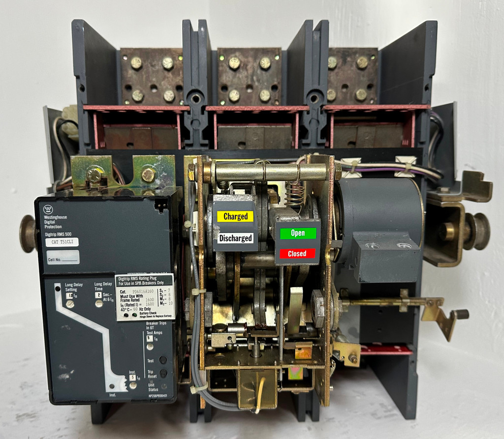 Westinghouse SPBR316D51 1600A SPB 100 Drawout Circuit Breaker w 1600 Amp Plug LI (EM4919-1)