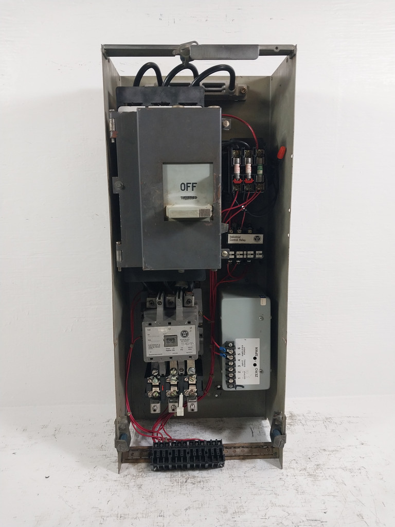 Westinghouse Type W Size 4 Starter 400A Breaker 30" MCC Bucket 400 Amp *No Door* (BJ0639-1)