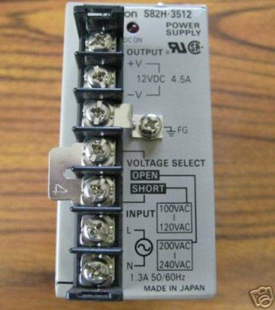 Omron S82H-3512 12V/4.5A Power Supply S82H3512 PLC Module (EBI3239-2)