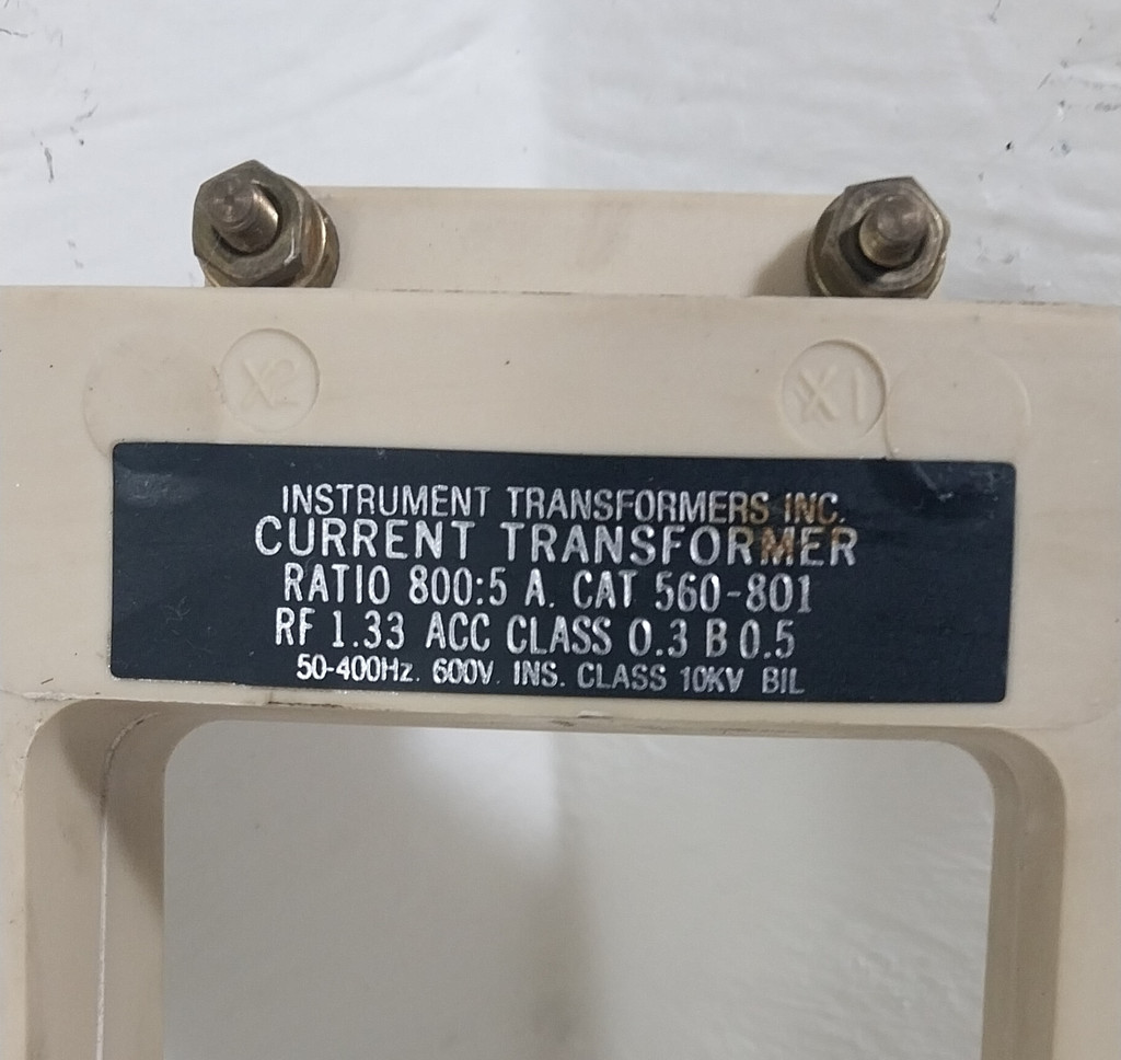 Instrument Transformers 560-801 Current Transformer Ratio 800:5A CT (BJ0731-3)