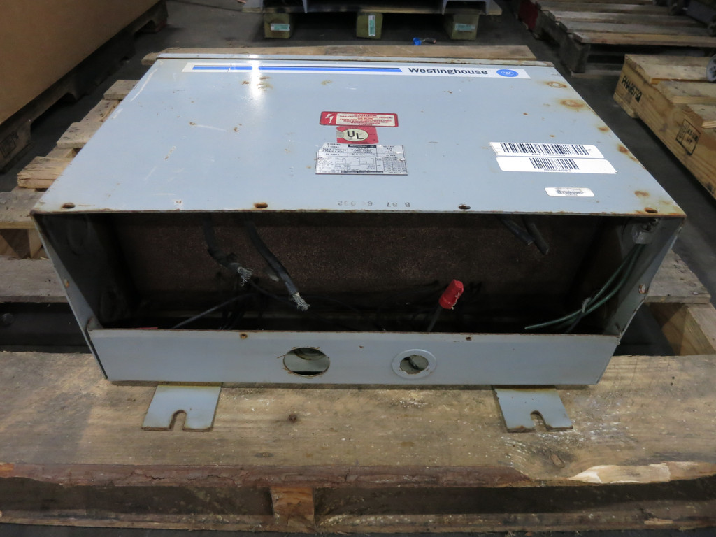 Westinghouse 15 kVA 480 Delta to 208Y/120 V 3PH Dry Type Transformer T-6E982 (DW5948-1)