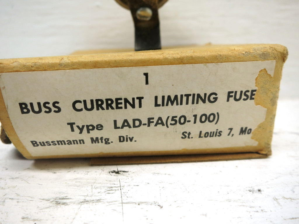 NEW Bussmann LAD-FA (50-100) Current Limiting Fuse 50A - 100A Buss McGraw Edison (DW5950-4)