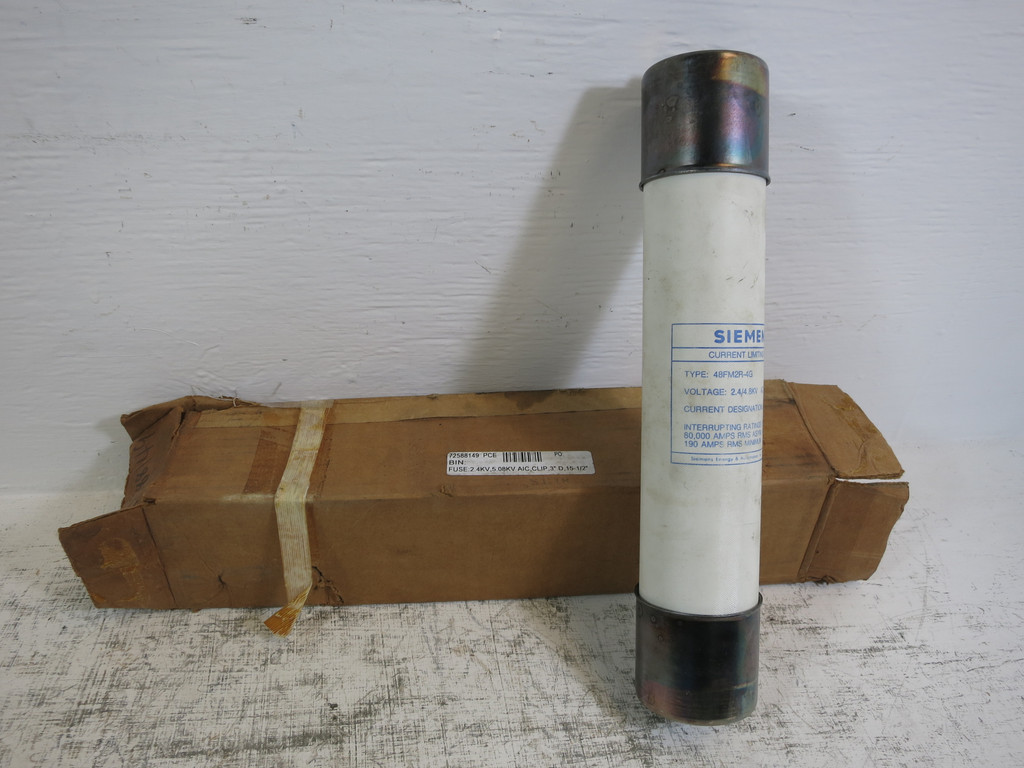 NEW Siemens 48FM2R-4G 2R Amp Current Limiting Power Fuse 2400/4800V 190A 5 kV (DW5976-2)