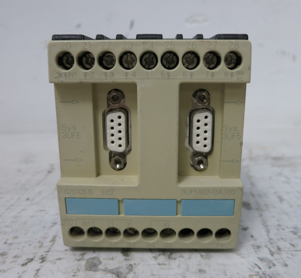 Siemens 3UF5100-0AJ00 I/O Expansion Module PLC Unit 115V Digital Input SIMOCODE (DW5981-1)