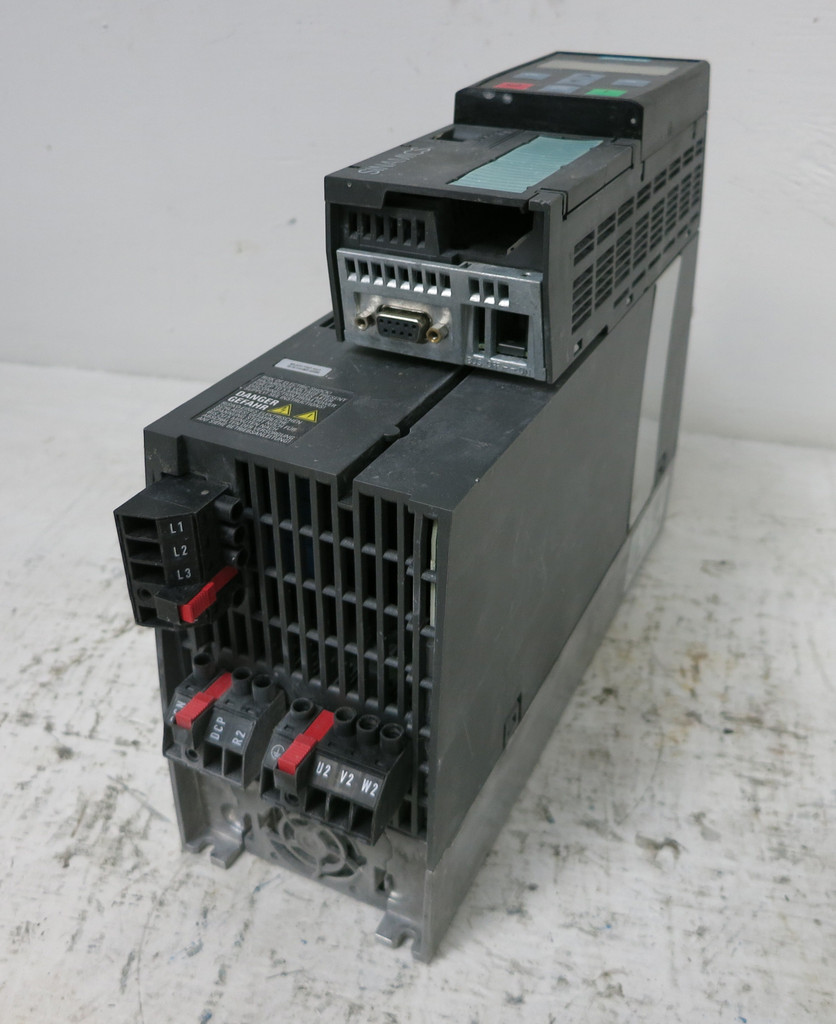 Siemens 6SL3210-1PE21-4AL0 Sinamics Power Module Drive 7.5HP PM240 Control CU230 (DW5985-1)