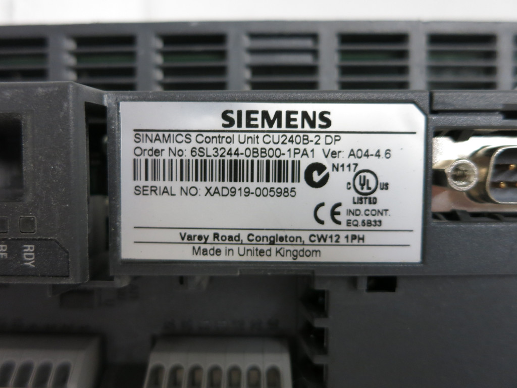 Siemens 6SL3210-1NE21-8UL0 Sinamics Power Module Drive 10HP PM230 Control CU240B (DW5984-2)