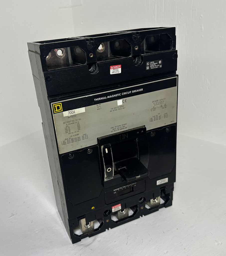 Square D MHP36700 700A Circuit Breaker 480/600V Type MAL 3P 700 Amp (EM5007-1)