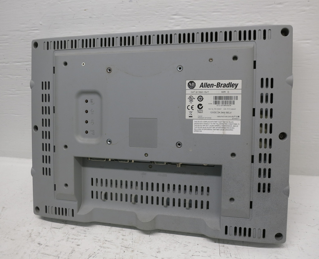 Allen Bradley 6176M-15VT Ser C 15" Touch Screen Monitor 1550M 6176M15VT Vesa (DW6024-1)