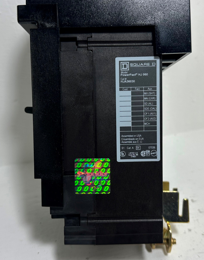 NEW Square D I-Line HJA36030 60A PowerPact Circuit Breaker 30 Amp Trip 3P NIB (EM5049-1)