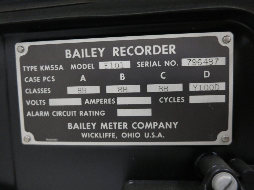 Bailey Type KM55A Model E101 Digital Circular Chart Recorder (DW6135-1)