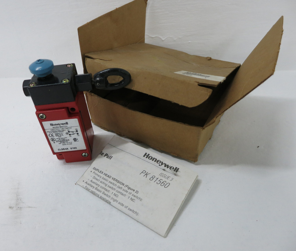 NEW Honeywell CLSB4A Cable Pull Limit Switch Micro Switch (DW6150-2)