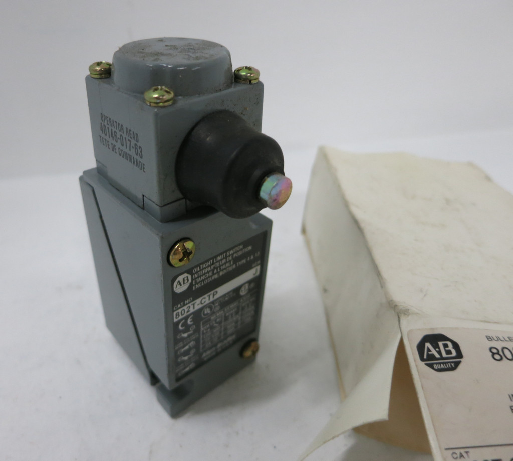 NEW Allen Bradley 802T-CTP Ser J Oil Tight Limit Switch (DW6159-1)