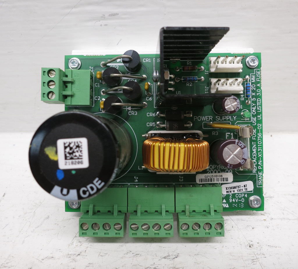 Trane X13650737-07 Rev H Power Supply Board Chiller Control Card (DW6242-2)
