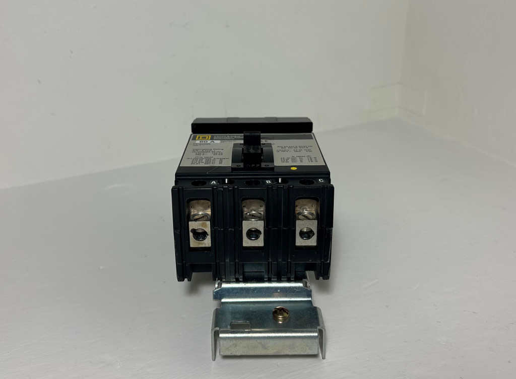 Square D I-Line FC34060 60A Circuit Breaker 480 VAC 3 Pole Type FC 60 Amp HACR (EM5101-1)