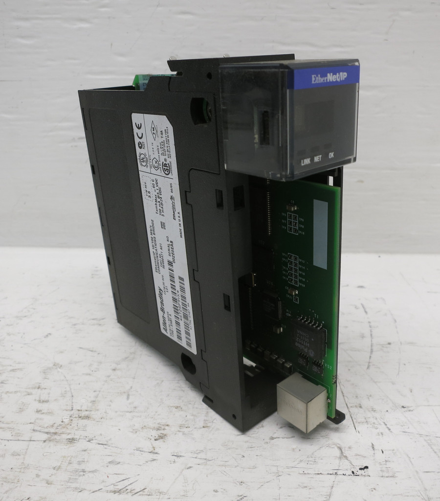 Allen Bradley 1756-ENBT Ser A Rev L01 FW 3.6 Ethernet Module ControlLogix PLC (DW6293-1)