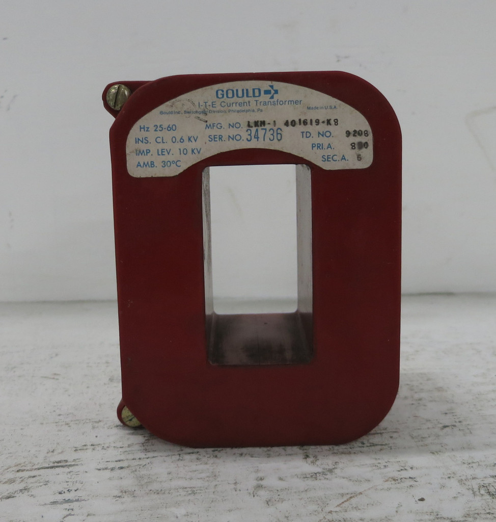 Gould LKM-1 401619-K8 Current Transformer Ratio 800:5 Amp CT 800A LKM1 ITE (DW6311-9)