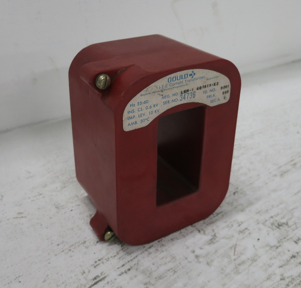 Gould LKM-1 401619-K2 Current Transformer Ratio 150:5 Amp CT 150A LKM1 ITE (DW6308-3)