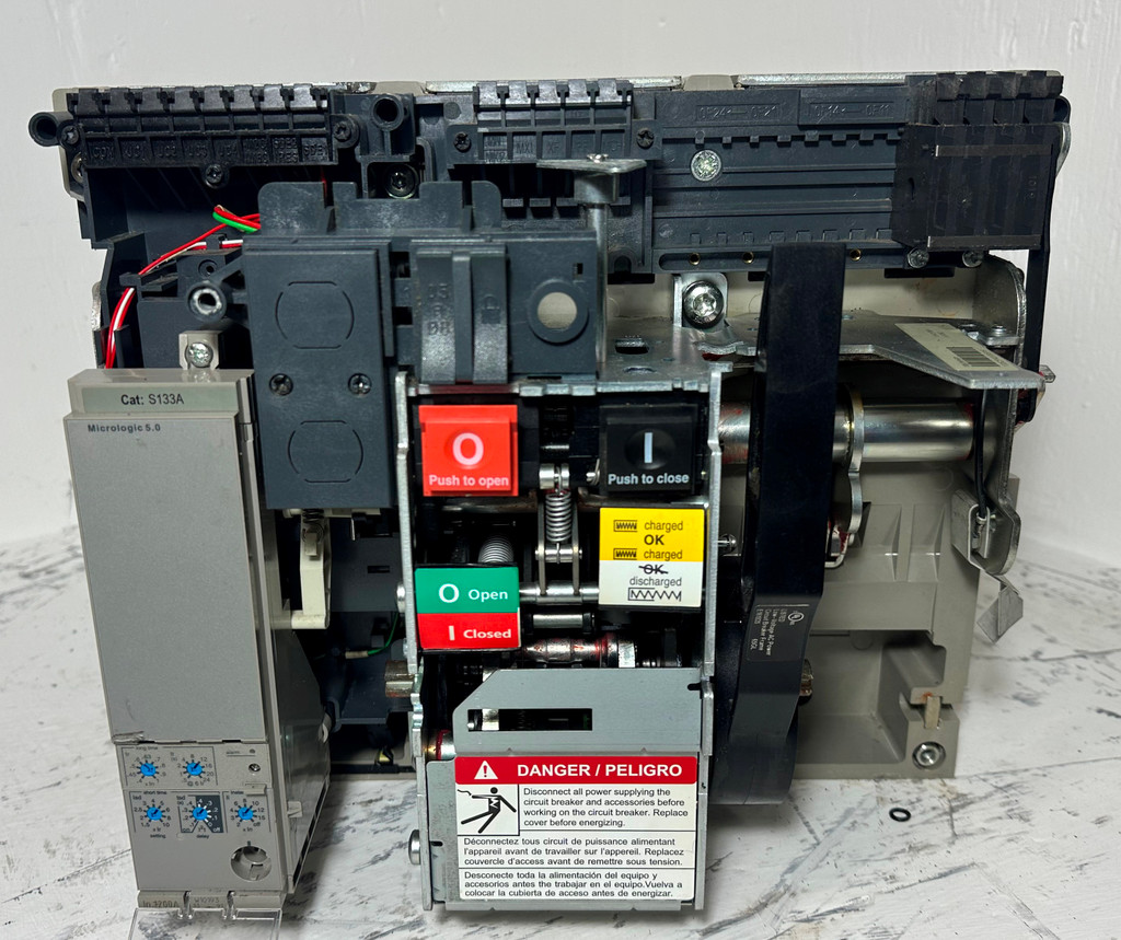 Square D NW16H1 1600A MasterPact LSI Circuit Breaker w/ 1200 Amp Trip S133A 5.0 (EM5124-3)