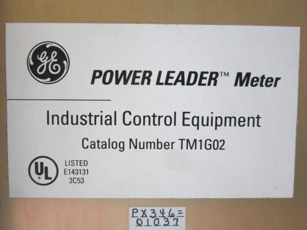 General Electric TM1G02 Power Leader Meter Monitor TM1 G02 120VAC GE Industrial (EBI2241-5)