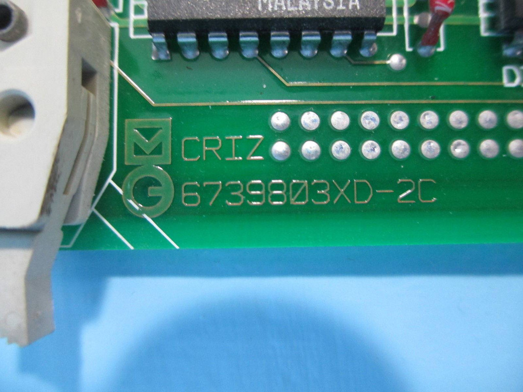 Merlin Gerin CRIZ 6740837 6739803XD PLC PC Board MG MGE (EBI2756-1)