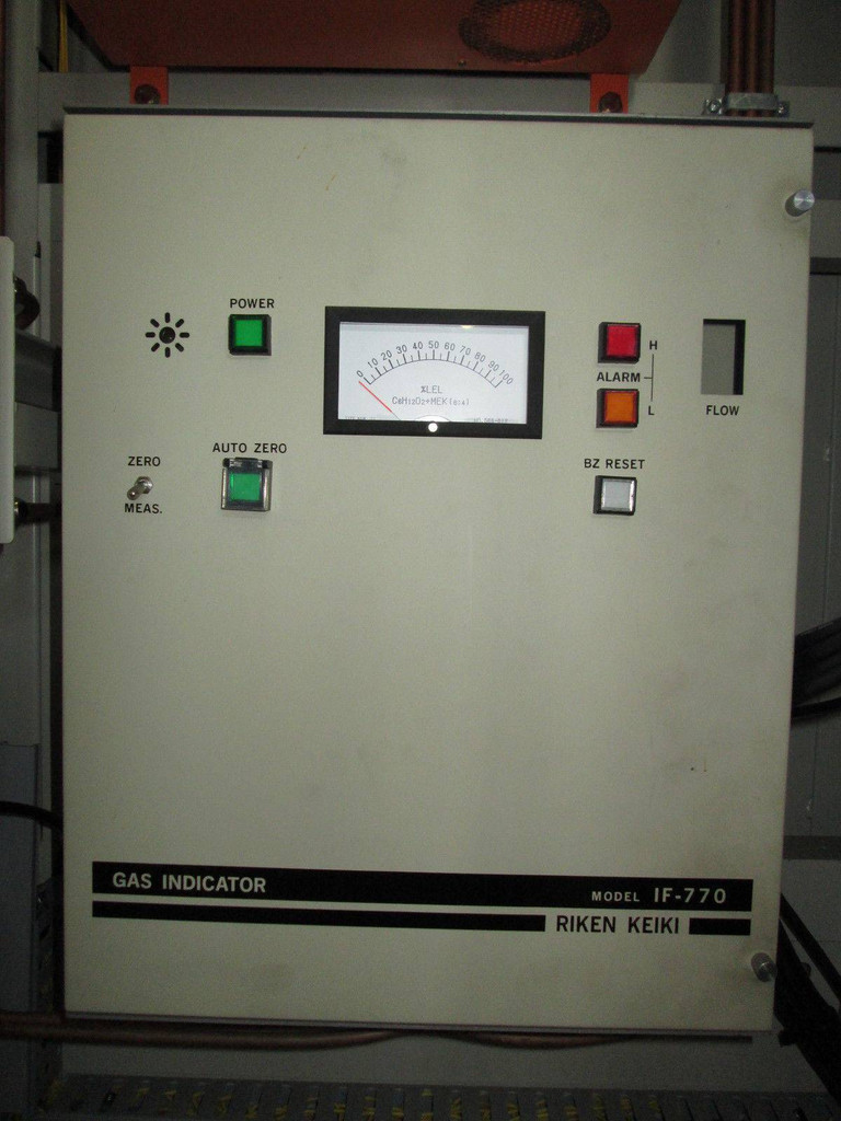 Riken Keiki IF-770 Gas Indicator Cabinet 120V IF770 Selector Detector (EBI3539-1)