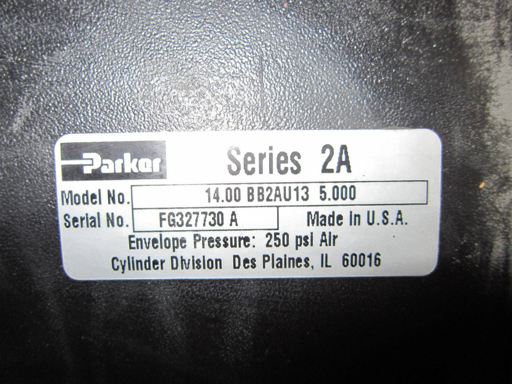 Parker Pneumatic Cylinder Series 2A 14.00 BB2AU13 5.000 250 PSI air NIB NEW (EBI3267-1)