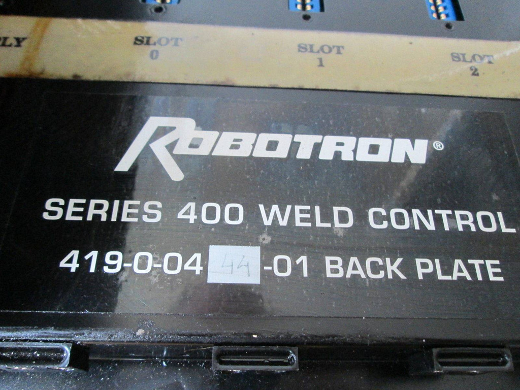 WTC Robotron 4 slot Backplane Rack 419-0-0444-01 Power Supply 503-3-032427 (EBI5336-3)