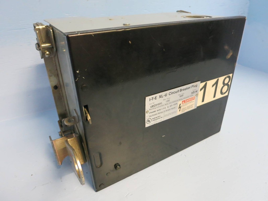 ITE/Siemens UEC3100G 100A 600V 3PH 3W XL-U Circuit Breaker Plug Busplug UEC3100 (TK0065-11)