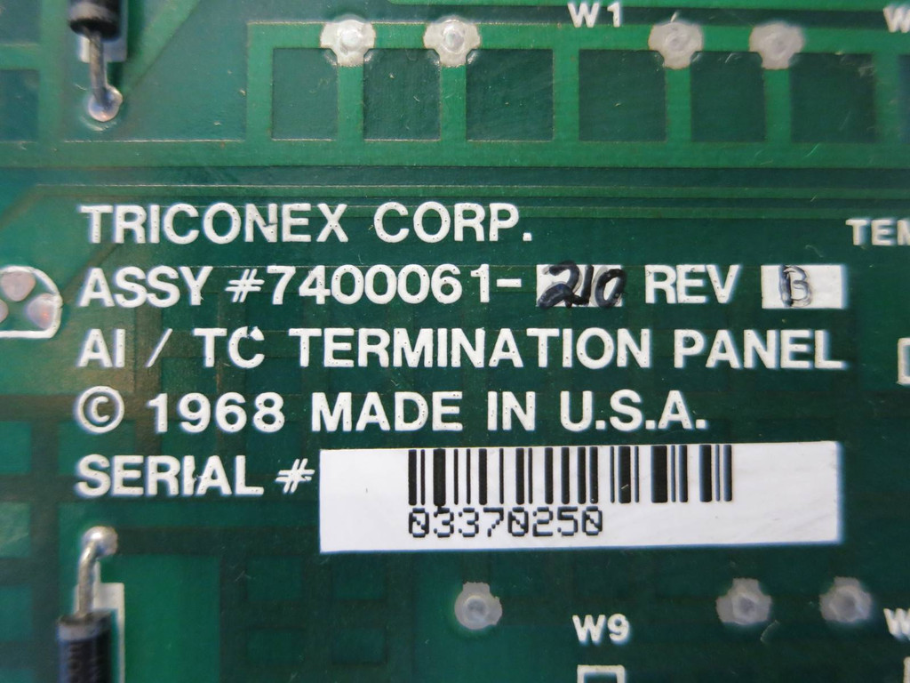 Triconex 2750-2 AI / TC Termination Panel PLC 7400061-210 27502 Circuit Board (PM0157-14)